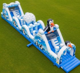 T7-3950 Penguin Theme Inflatable Obstacl...
