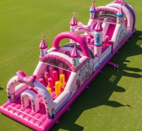 T7-4105 Barbie Theme Inflatable Obstacle...