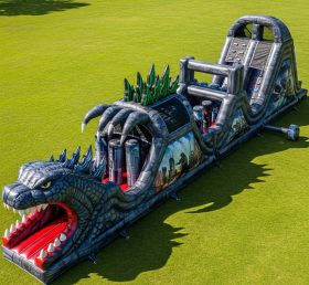 T7-4186 Godzilla Theme Inflatable Obstac...