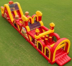 T7-4239 McDonald Theme Inflatable Obstac...