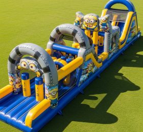 T7-4254 Minions Theme Inflatable Obstacl...