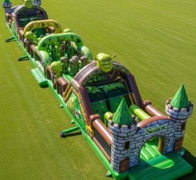 T7-4352 Shrek Theme Inflatable Obstacle ...