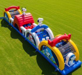 T7-4356 Snoopy Theme Inflatable Obstacle...