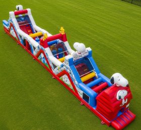 T7-4357 Snoopy Theme Inflatable Obstacle...