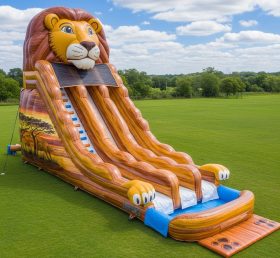 T8-5418 Lion Theme Inflatable Water Slid...