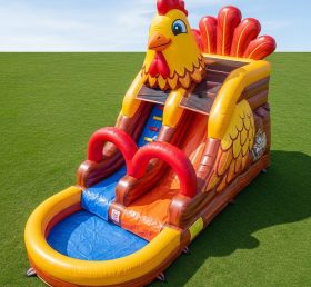 T8-5483 Chicken Theme Inflatable Water S...