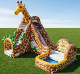 T8-5607 Giraffe Theme Inflatable Water S...