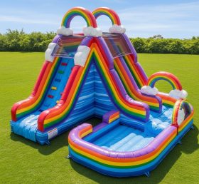 T8-5779 Rainbow Theme Inflatable Water S...