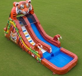 T8-5829 Tiger Theme Inflatable Water Sli...