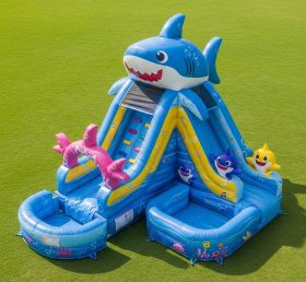 T8-7125 Baby Shark Theme Inflatable Wate...