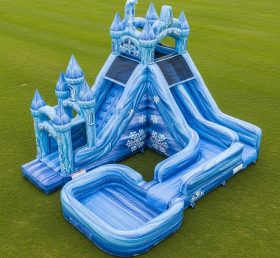 T8-7235 Frozen Theme Inflatable Water Sl...