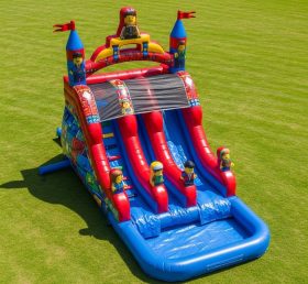 T8-7287 Lego Theme Inflatable Water Slid...