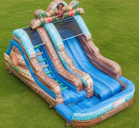 T8-7344 Moana Theme Inflatable Water Sli...