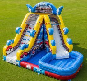 T8-7405 Pokemon Theme Inflatable Water S...