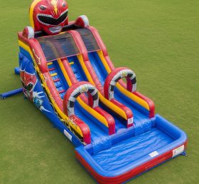 T8-7420 Power Rangers Theme Inflatable W...