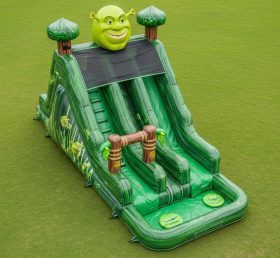 T8-7458 Shrek Theme Inflatable Water Sli...