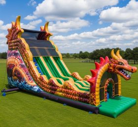 T8-7754 Dragon Theme Inflatable Slide