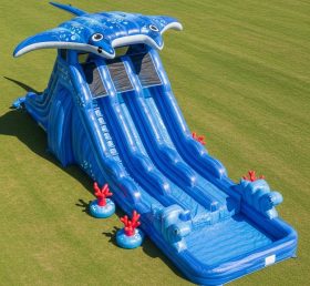 T8-9204 Manta Ray Inflatable Water Slide