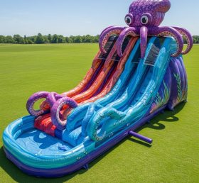 T8-9217 Octopus Inflatable Water Slide