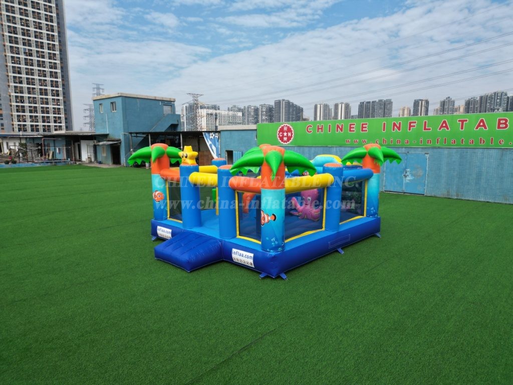 T2-8118 Tropical Ocean Inflatable Bounce House