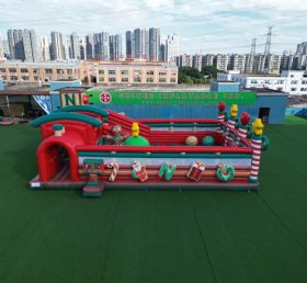 T6-5602 Città Divertimenti Gonfiabile del Treno di Natale