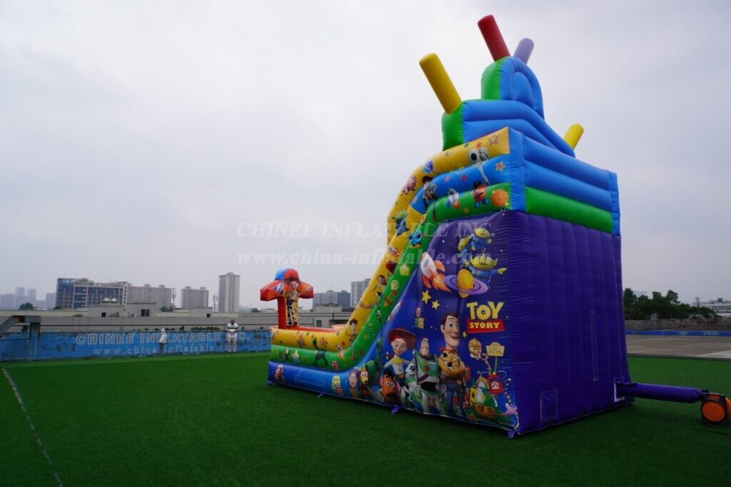 T8-9428 Toy Story Theme Inflatable Dry Slide