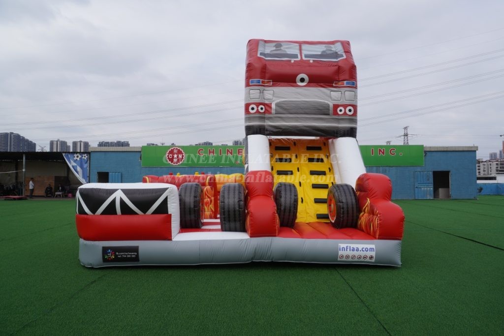 T2-8120 Fire Truck Inflatable Playground