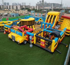 GF3-119 Bus Theme Inflatable Park