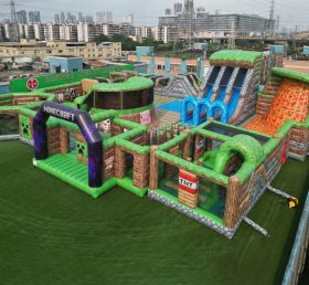 GF3-186 Minecraft Theme Inflatable Park