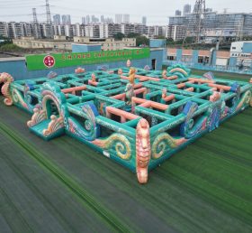 MAZE1-132 Seahorse Theme Inflatable Maze
