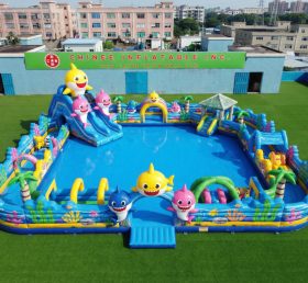 Pool3-745 Baby Shark Theme Pool Water Pa...