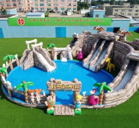 Pool3-782 The Flintstones Theme Pool Wat...