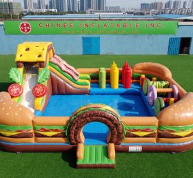 Pool3-805 Hamburger Theme Pool Water Par...