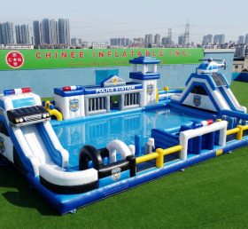 Pool3-819 Police Station Theme Pool Wate...