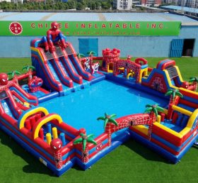 Pool3-826 Spider-Man Theme Pool Water Pa...