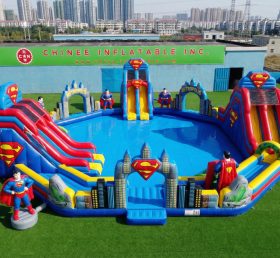 Pool3-828 Superman Theme Pool Water Park