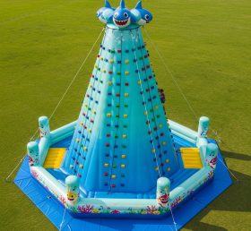T11-4134 Baby Shark Theme Inflatable Cli...