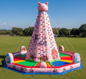 T11-4666 Pig Theme Inflatable Climbing W...