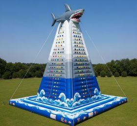 T11-4689 Shark Theme Inflatable Climbing...