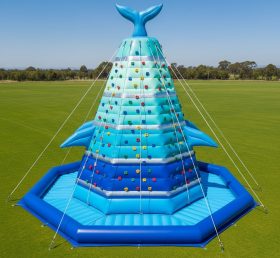 T11-4727 Whale Theme Inflatable Climbing...