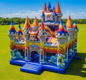 T5-2107 One Piece Theme Inflatable Castl...