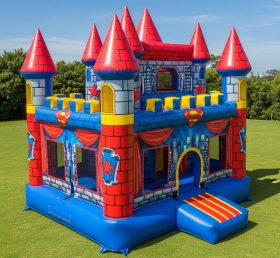 T5-2164 Superman Theme Inflatable Castle...