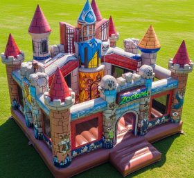 T5-2215 Zootopia Theme Inflatable Castle...