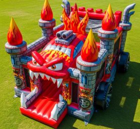 T5-2253 Blaze Monster Theme Inflatable C...
