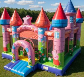 T5-2405 Peppa Pig Theme Inflatable Castl...