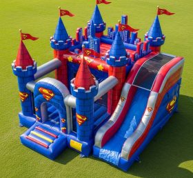 T5-2481 Superman Theme Inflatable Castle...