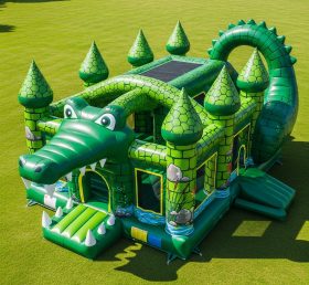 T5-2596 Crocodile Theme Inflatable Castl...