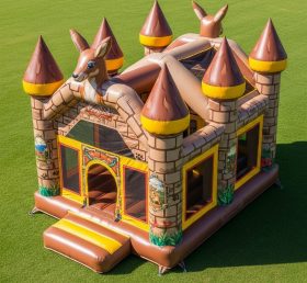 T5-2667 Kangaroo Theme Inflatable Castle...