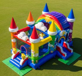 T5-2725 Rainbow Theme Inflatable Castles