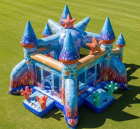 T5-3077 Starfish Theme Inflatable Castle...